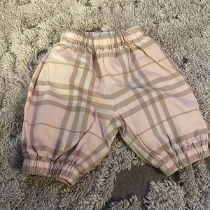 Baby Girl Pink Burberry Pants